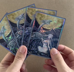 YuGiOh! blue eyes white dragon HOLO Character TCG Trading Card Sleeves 50Pcs - Image 1
