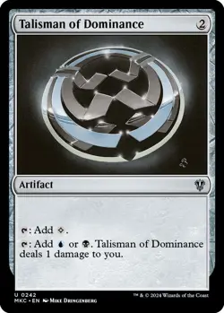 Talisman of Dominance [Murders at Karlov Manor Commander] Magic MTG - Image 1