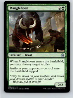 Magic the Gathering Manglehorn Amonkhet MTG Free Shipping! - Image 1