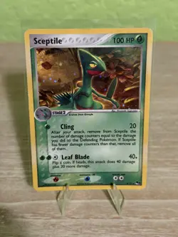 2006 Pokemon, POP Series 1, #4/17 Sceptile, Holo Rare - LP - Image 1