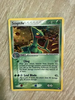 2006 Pokemon, POP Series 1, #4/17 Sceptile, Holo Rare - LP - Image 3