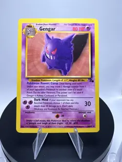 Pokemon Gengar Base Set 6/102 Wizards of the Coast 1999 Vintage Card Non-Holo - Image 1