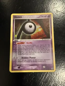 Unown P/28 Holographic LP Condition - Pokemon EX Unseen Forces - Image 1