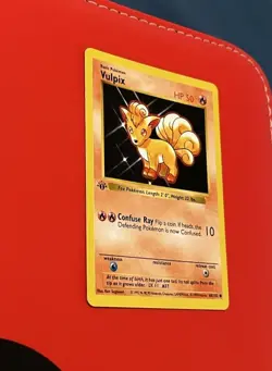 1999 Pokemon Base Set Vulpix 68/102 1st Edition Shadowless NM English - Image 2