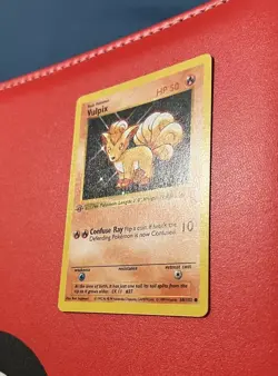 1999 Pokemon Base Set Vulpix 68/102 1st Edition Shadowless NM English - Image 3
