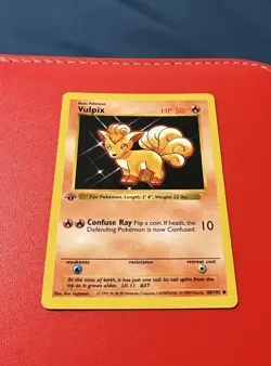 1999 Pokemon Base Set Vulpix 68/102 1st Edition Shadowless NM English - Image 4