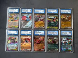 Pokemon Graded Bundle Lot Of Ten Slabs EX Lot AEY Grades 7-9 - Image 1