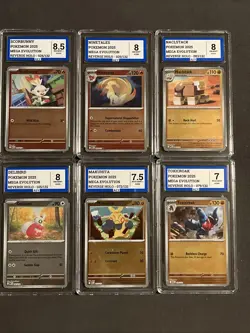 Pokemon TCG Graded Bundle Lot Of Ten Slabs Mega Evolution Reverse Holo AEY Grade - Image 4
