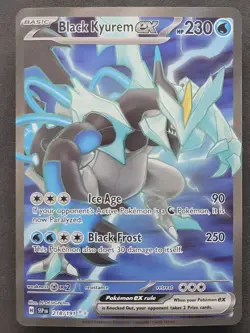 Black Kyurem ex 218/191 Ultra Rare Surging Sparks Pokemon TCG - Image 1