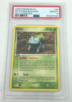 2005 Pokemon EX Delta Species Ditto Bulbasaur #36 Graded PSA 8 - (N) #75A - Image 1