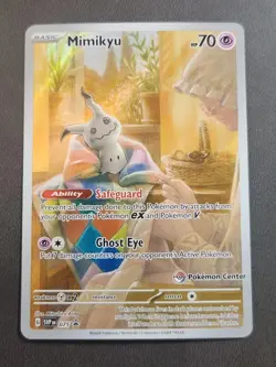 Mimikyu 075 Pokemon Center Exclusive Scarlet & Violet Stamped Promo - Image 1