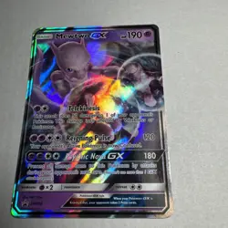 Pokemon TCG - Mewtwo GX - Black Star Promo - SM196 - Full Art - Holo - LP - Image 5