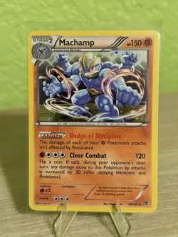 Pokemon TCG Machamp Plasma Blast 49/101 Holo Cosmos Holo Rare - LP - Image 1