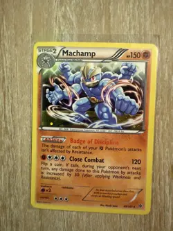 Pokemon TCG Machamp Plasma Blast 49/101 Holo Cosmos Holo Rare - LP - Image 3
