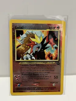 Entei - WoTC Promo (PR) 2001 Pokemon Black Star Promo REVERSE HOLO NM - Image 1