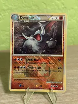 Donphan 40/123 Pokemon TCG League Promo Cross Hatch Holo 2010 LP - Image 1