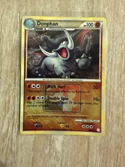 Donphan 40/123 Pokemon TCG League Promo Cross Hatch Holo 2010 LP - Image 3
