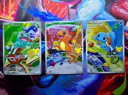 Pokemon TCG First Partner Illustration Collection Series 1 Kanto GEN 1 Starters - Image 1