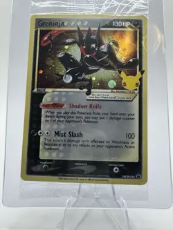 Pokemon TCG Greninja Gold Star SWSH144 - Celebrations Gold Star Promo - Sealed - Image 1
