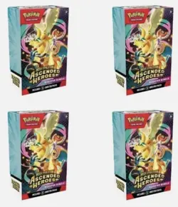 PRESALE Pokemon TCG Mega Evolution Ascended Heroes Booster Bundle X4 - Image 1
