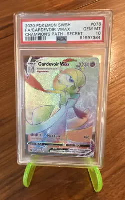 Pokemon Champion's Path Gardevoir VMAX 076/073 Rainbow Secret GEM MINT PSA 10 - Image 1