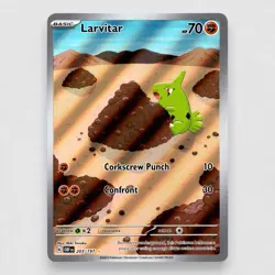 Larvitar 203/197 SV03: Obsidian Flames Illustration Rare Pokemon TCG NM - Image 1