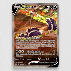 Skuntank V Alternate Full Art 181/195 SWSH12: Silver Tempest Ultra Rare Pokemon - Image 1