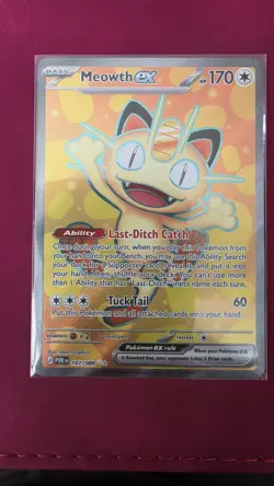Pokemon Meowth Ex Ultra Rare 107/88 NM Perfect Order - Image 1