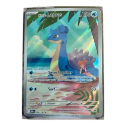 Pokemon Misty’s Lapras 194/182 Illustration Rare Holo SV10 Destined Rivals NM/M - Image 1