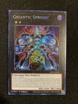 Yu-Gi-Oh! 3x Gigantic Sprite (BLTR-EN091) 1st Ed. NM/M - Image 5