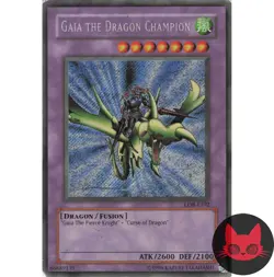 Yugioh Gaia the Dragon Champion LOB-E102 Secret Rare HP - Image 1