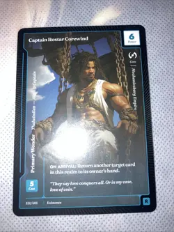 Wonders Of The First Existence - Captain Rostar Corewind - Rare Base #151 - Image 1