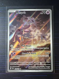 Pokemon TCG Mesprit Illustration Rare Card 204/191 Sv08: Surging Sparks - Image 1