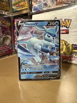 Glaceon V - 038/159 - Pokemon Crown Zenith Sword & Shield Ultra Rare Card NM - Image 1