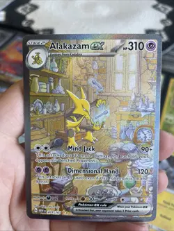 Pokemon Cards Alakazam ex 201/165 151 Special Illustration Rare NM - Image 1