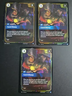 Card Sharp (X3 Foil) 081/221 Rare Riftbound Spiritforged - Image 1