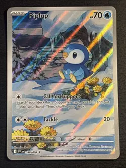 Piplup 098/094 Pokemon TCG Phantasmal Flames Illustration Rare Holo Foil Card NM - Image 1