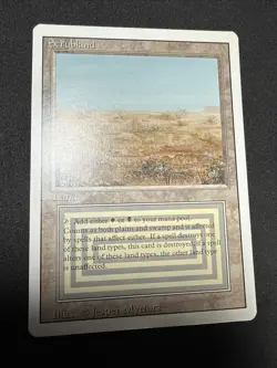 MTG Magic the Gathering Scrubland Revised Edition NM Condition - Image 1