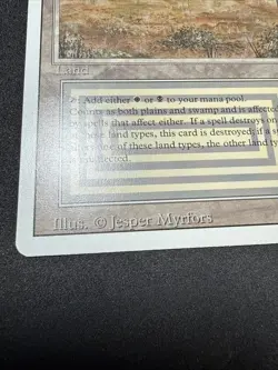 MTG Magic the Gathering Scrubland Revised Edition NM Condition - Image 2