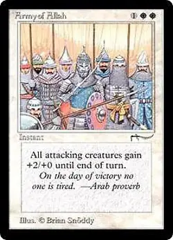 Magic the Gathering MtG Arabian Nights Common Army of Allah - Image 1
