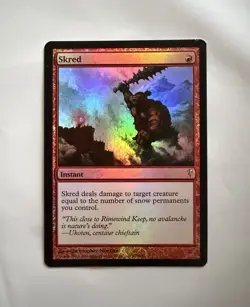 Magic The Gathering MTG Skred Coldsnap Foil NM - Image 1