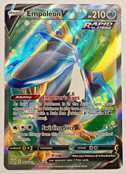 Pokemon Empoleon V (Full Art) 145/163 Swsh05: Battle Styles NM - Image 1
