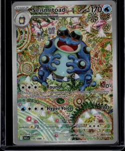 2025 Scarlet & Violet Black Bolt Seismitoad Holo Secret Rare #105/86 - Image 1