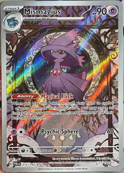 Mismagius Illustration Rare Holo - 212/193 - Paldea Evolved Pokemon 2023 - Image 1