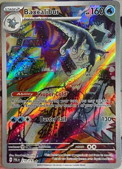 Baxcalibur Illustration Rare Holo - 210/193 - Paldea Evolved Pokemon 2023 - Image 1