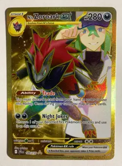 Pokemon TCG: N's Zoroark ex 189/159 Sv09: Journey Together Holo - Image 1
