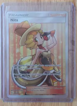 Nita 180/181 Pokemon Full Art Trainer Team Up Holo NM Ultra Rare - Image 1