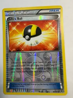 Pokemon BW Plasma Blast Trainer Item Ultra Ball 90/101 Reverse HOLO Uncommon - Image 4