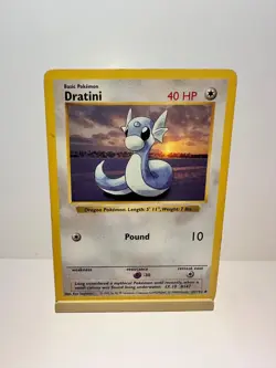 Dratini 26/102 Uncommon Base Set Shadowless Pokemon Lightly Played - Image 1