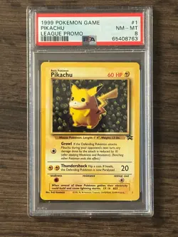 Pokemon League Black Star Promo Pikachu #1 Rare 🔥PSA 8 # 65408763 - Image 1